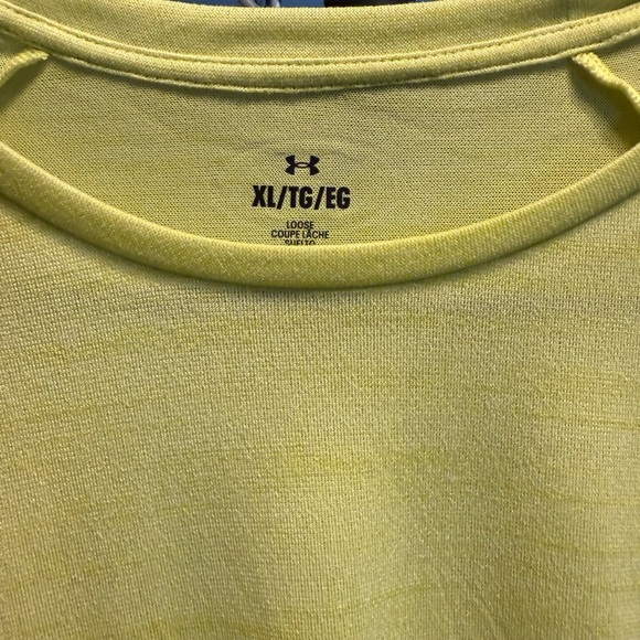 Under Armour Men's Bright Yellow Short Sleeve Tee. NWT - Picture 2 of 5